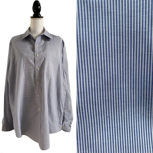 Brooks Brothers Men’s Original Polo Button Down Blue White Stripe Size 16.5-36 - Picture 4 of 7